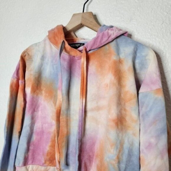 BlankNYC Tie Dye Crop Hoodie in Sweet Spot Women's Size XS Pastel - Picture 9 of 9